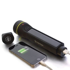 Solar Flashlight with phone charger